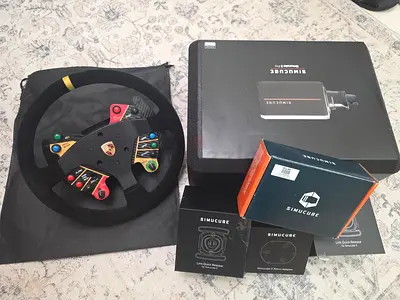 Simucube 3 Pro wheelbase with Porsche GT 2018 replica wheel sim racing best setup