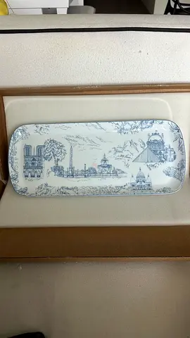 Bernardaud Porcelain Tout Paris Serving Plate - 37 x 17 cm