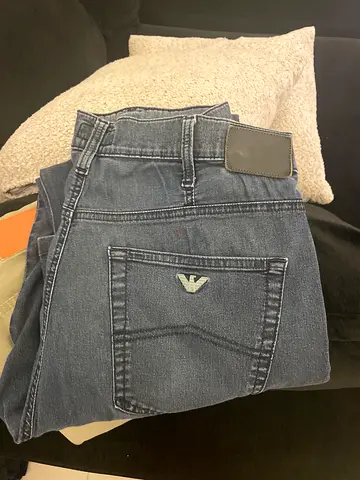 Mens blue Armani jeans - size likely M/L, gently used