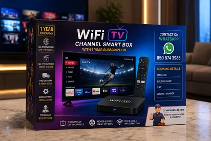 WiFi TV Channel Smart Box with 1-Year Subscription - Same Day Home Setup Available