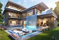 NEGOTIABLE PRICE | Luxury 7BR Waterfront Villa | Private Garden | Italian Inspired Living