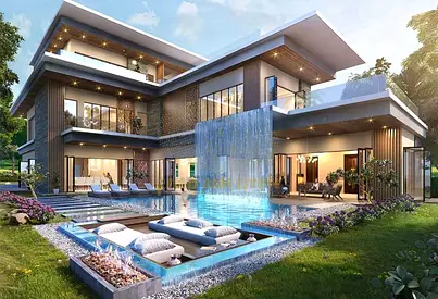 فيلا فاخرة مطلة على الواجهة البحرية، 7 غرف نوم | حديقة خاصة | تصميم مستوحى من الطراز الإيطالي