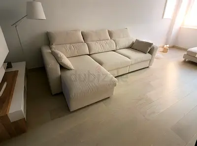 IKEA Esklstuna L Shape Sofa Bed Beige