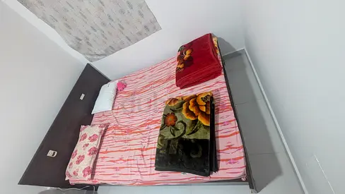 Comfortable Wooden Double Bed with Headboard