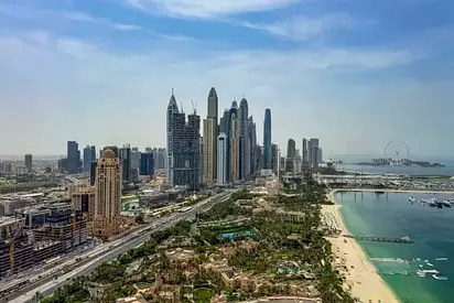 01 Series | Marina and Dubai Eye View | High Floor