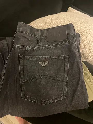 Armani Exchange dark grey/black jeans - mens size 32-33