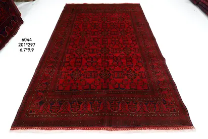 2x3 meter new handmade carpet (201x297 cm) Afghan wool carpet final price 1600