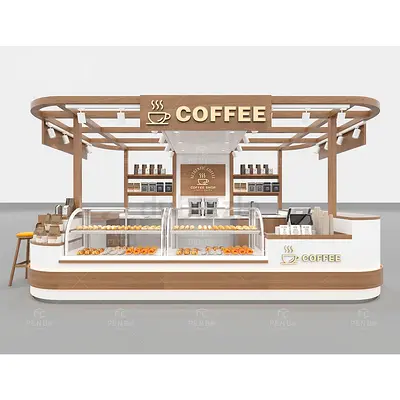 Elegant coffee kiosk