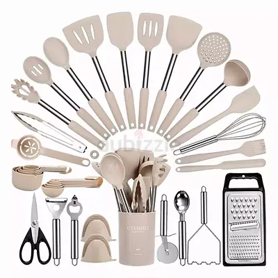 Quesera 35-PieceSilicone Cooking Utensil Set