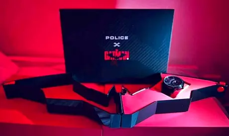 Police X batman watch with original box