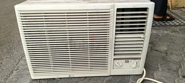 Used LG Window Air Conditioner - Needs Cleaning, Working Controls