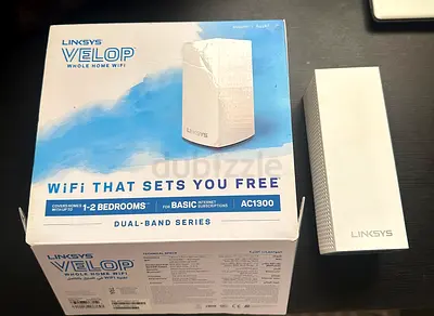 Linksys Velop AC1300 Dual-Band Whole Home WiFi Mesh Node (1 Unit) - White