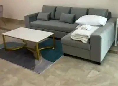 Grey L-shaped Sofa