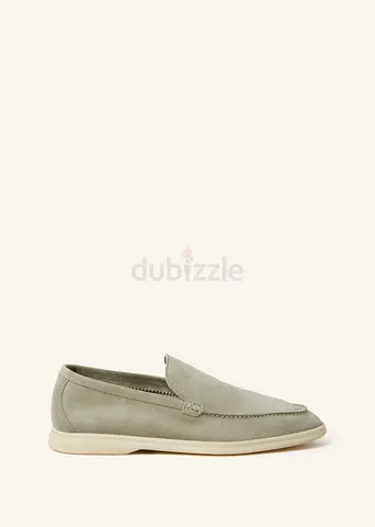 LORO PIANA Summer Walk Mocassin Suede With Calfskin Lining