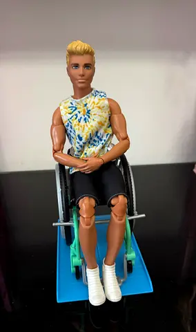 Ken Doll Fashionista No. 167 (Movable Joints) with Wheelchair