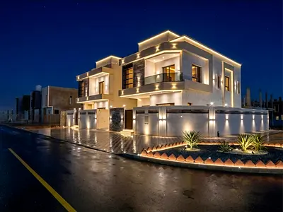 # 📍 فيلا فاخرة للإيجار بالحليو 2 – عجمان | 🏡 زاوية على شارعين | طابقين + روف | 5 غرف نوم | 💰 سعر مميز 130,000 درهم | دفعات ميسرة