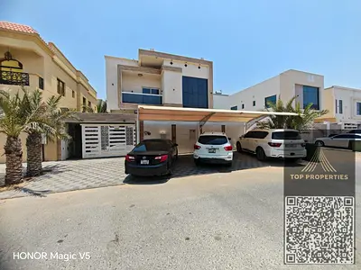 للايجار فيلا 5 غرف ماستر – مفروشة بالكامل – شارع وسكة – عمرها 3 سنوات – مع الكهرباء والمياه والمكيفات – تشطيبات مميزة – جاهزة للسكن الموقع:
