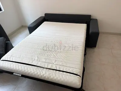 Wide arm sofa bed with mattress vimle
