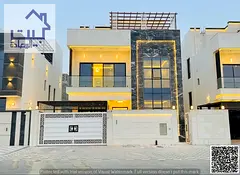 For rent: Al Helio 2 Ajman, first resident, 7 rooms (two floors and roof) at a competitive price, ne