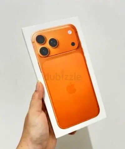 Brand new sealed iPhone 17 Pro in Cosmic Orange (boxed) TDRA