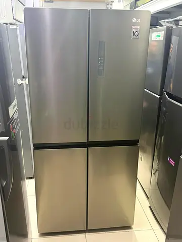 LG 4-Door Stainless Steel Fridge - Inverter Compressor, Good Condition