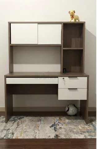 Compact study desk with drawers - used, good condition