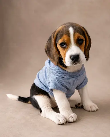 Male beagle ready for his new home. Parents imported from Britain. microchip passport