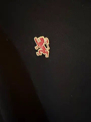 Black Giordano Polo Shirt with Small Embroidered Red Logo - Good Condition