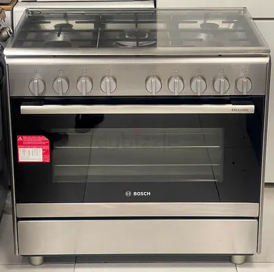 Bosch 90cm Stainless Steel Gas Range with Oven - Good Condition