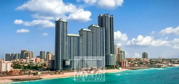 For Rent | 2BHK Sea View Apartment | High Floor | Corniche Tower, Ajman | 2013 Sqft | AED 70,000