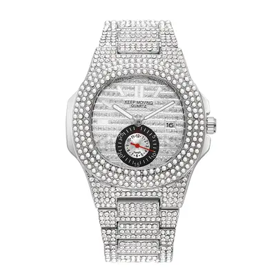 Watch Fashion And Fully-jewelled Calendar Quartz