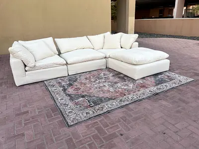 Marina home luscious Feather filled sofa Beige