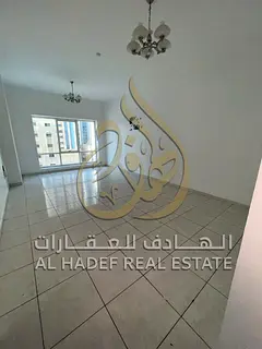 For rent in Al Majaz 1, two bedrooms and a living room, two bathrooms, a balcony, built-in wardrobes