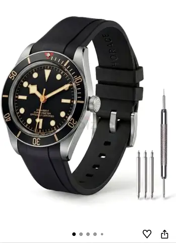 21mm Rubber Strap - Horace fits tudor and rolex brand new