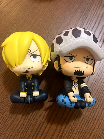 One Piece Trafalgar Law and Sanji Chibi Figures (set of 2)