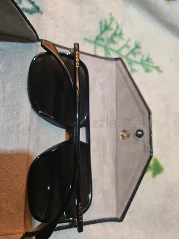 Gucci black sunglasses with case - used