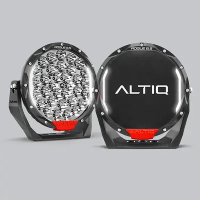 ALTIQ ROGUE 8.5 INCH DRIVING LIGHTS AND LIGHT BAR