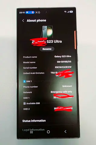 Samsung Galaxy S23 Ultra-5G,12gb/512gb UAE 🇦🇪 TDRA Version