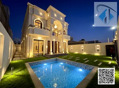 للبيع فيلا بمنطقه الروضه علي شارع الشيخ عمار مع مسبح تشطيب ممتاز جدا تملك حر لجميع الجنسيات