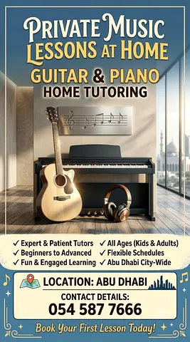Guitar and Piano Classes Home Tutor.
