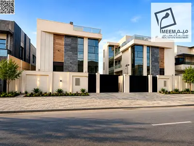 brand-new modern luxury villa with a private swimming pool