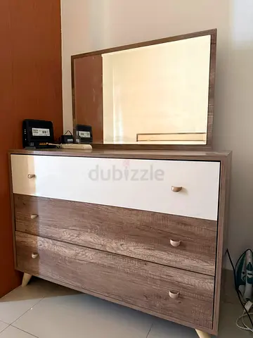 Oak Dresser with mirror with drawers