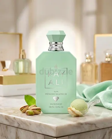 Kayali Yum Pistachio Gelato Eau de Parfum 100ml - Mint Green Bottle