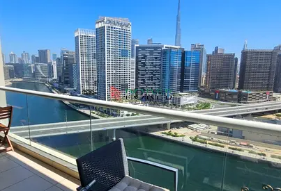 Canal&Burj Khalifa View | 1BR | Furnished | Vacant
