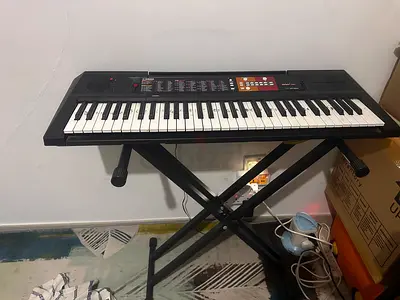 Casio-style 61-Key Electronic Keyboard with Stand and Power Adapter