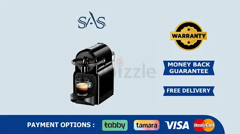 NESPRESSO Inissia Black Coffee Machine | New | Free Delivery | Warranty | Inissia