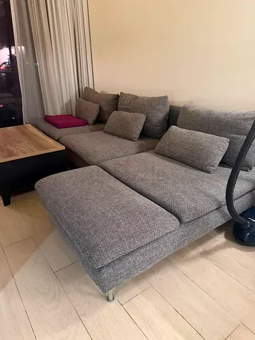 Grey 4 seat Sofa with Chaise long - Good Condition