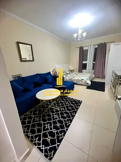 A golden opportunity! Luxurious, fully furnished studio apartment for monthly rent in Al Yasmin Towe