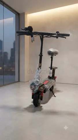 Electric Scooter with Seat — Single Rider, Foldable Style