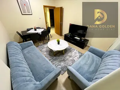 For monthly rent: a room and living room with two bathrooms and a balcony in Sharjah, Al Qasimia ar
